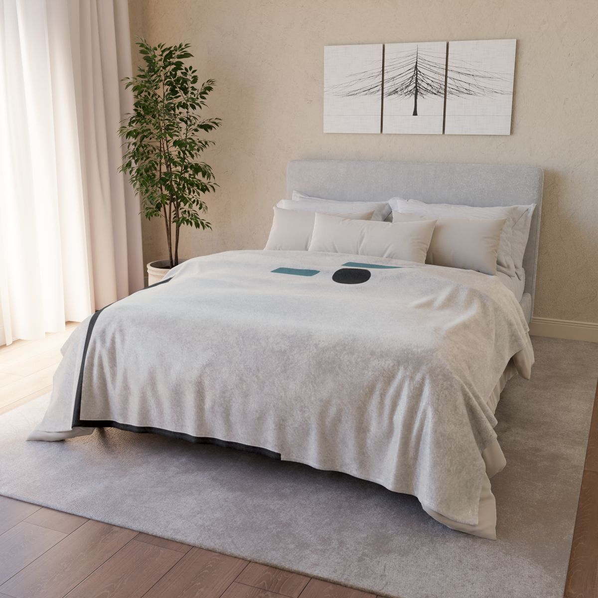 Horizon Gate Triptych soft fleece blankets