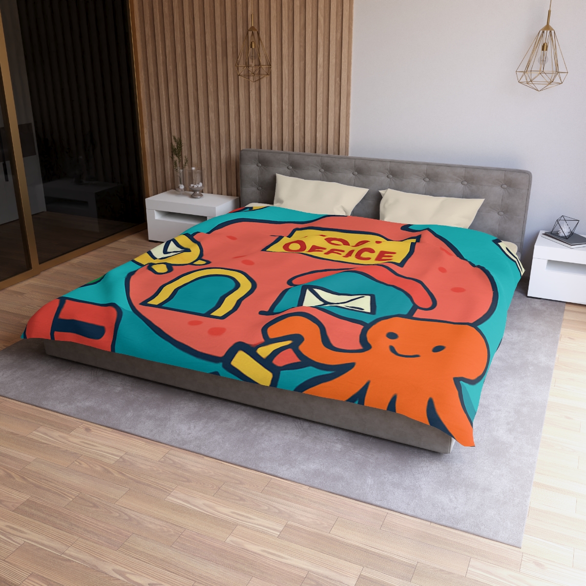 Coral Reef Planet Post Office soft comforter duvets