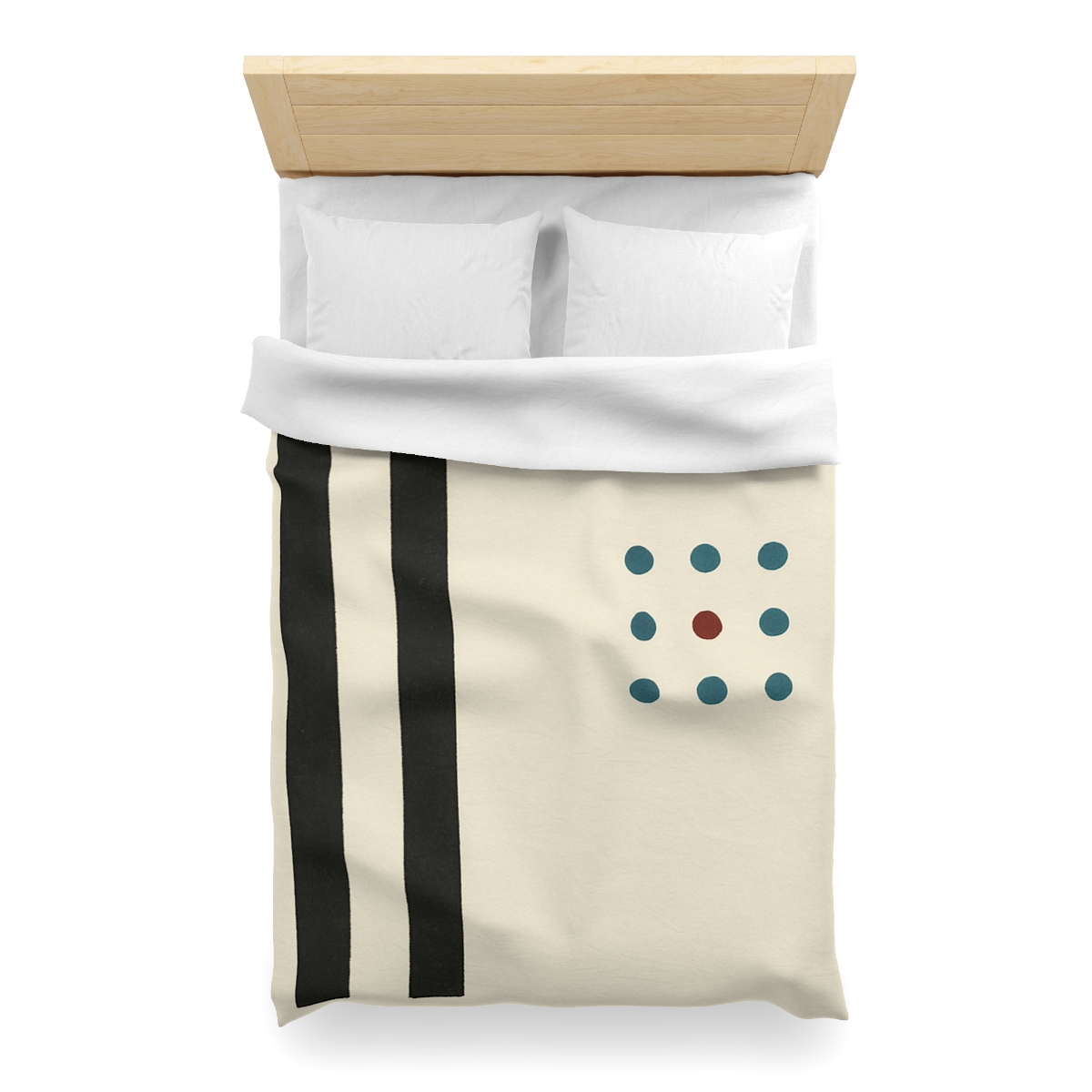 Staggered Duo And Tiny Grid personalized bedding duvets