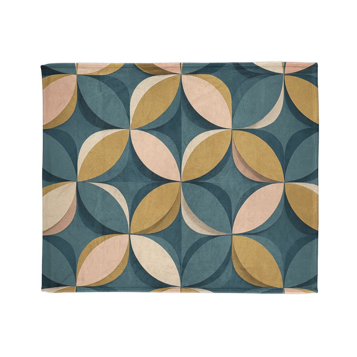 Petal Ripple Grid decorative home blankets