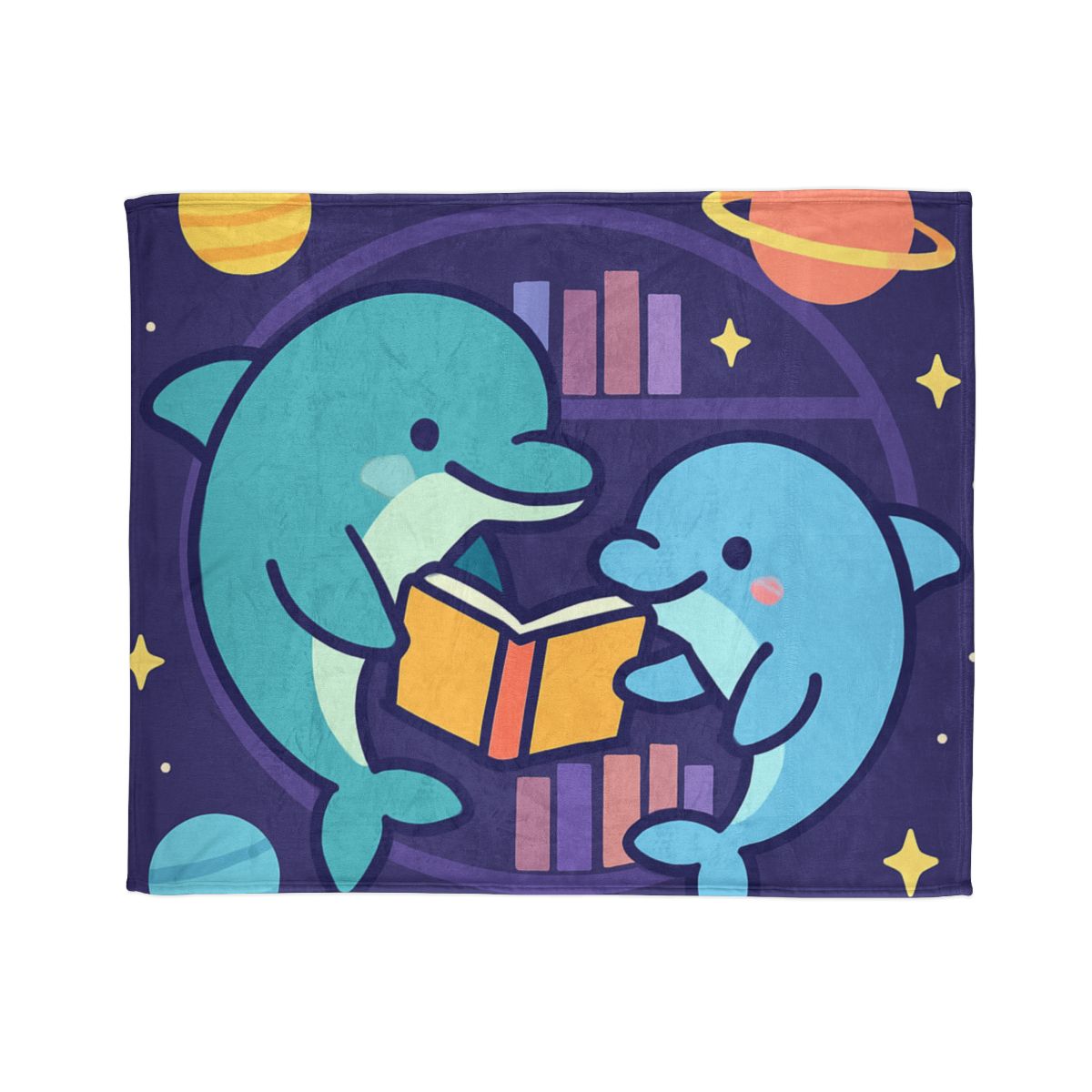 Nebula Library Dolphins unique gift blankets
