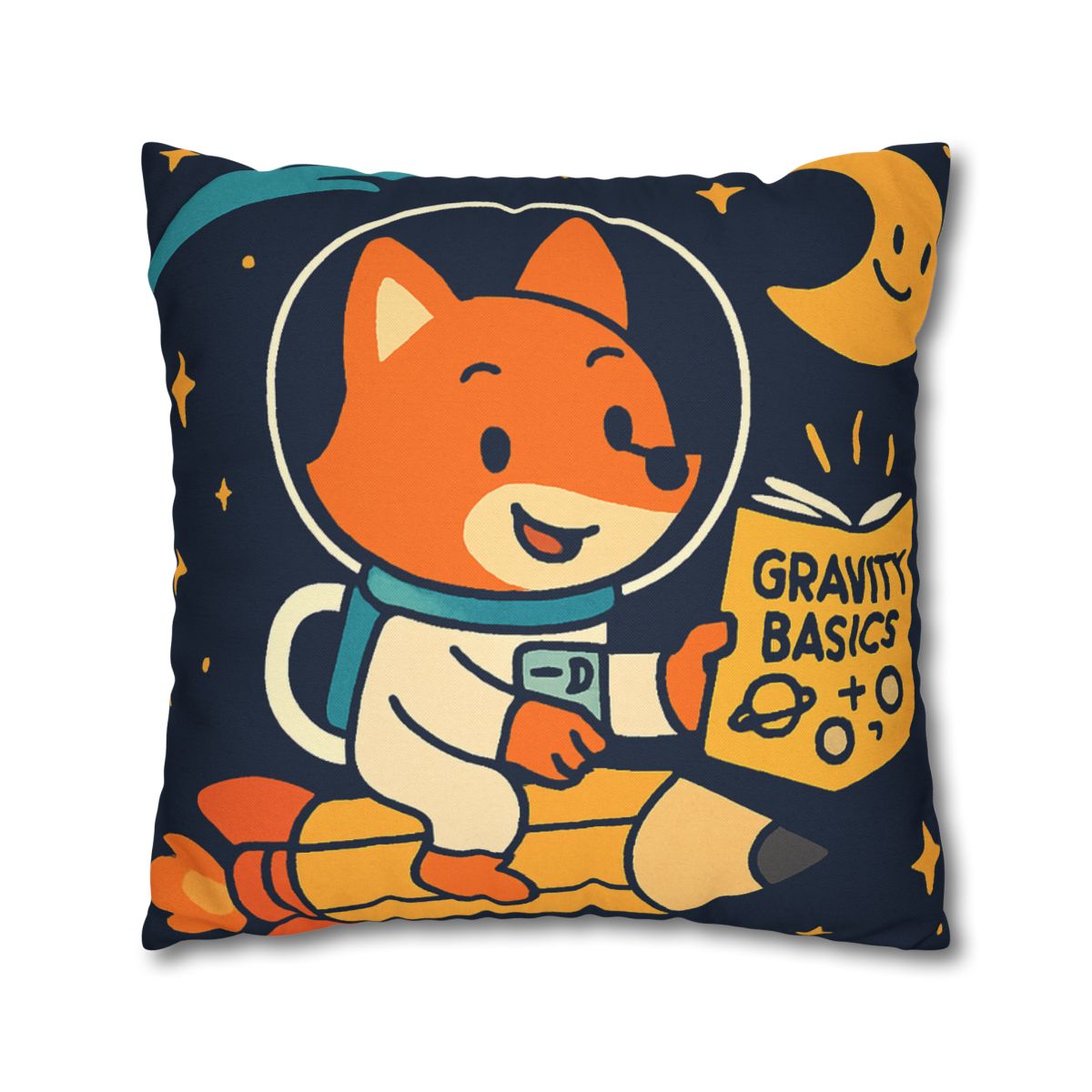 Comet Library Delivery Fox designer print pillow cases
