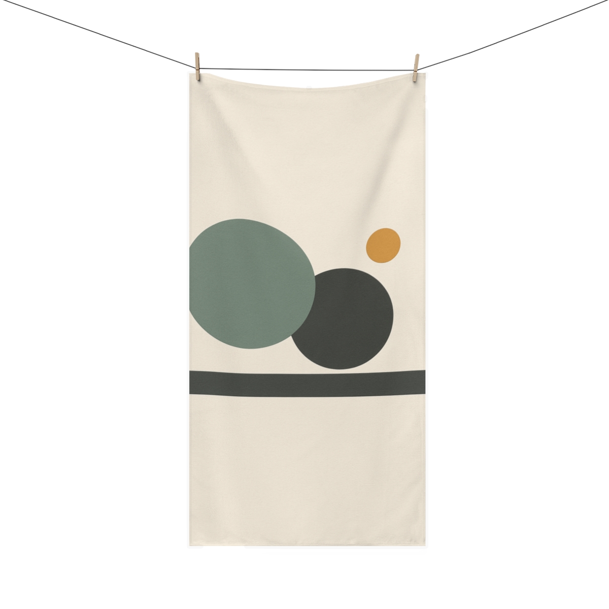 Orbiting Trio Above Quiet Plane stylish beach towels