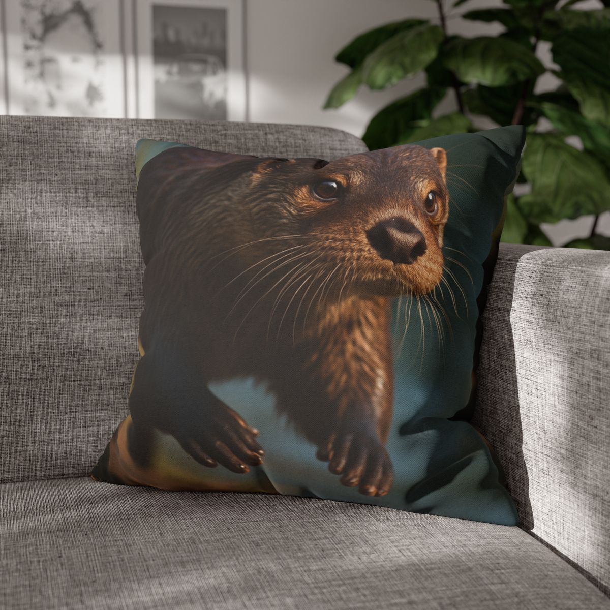 River Sprinter River Otter personalized pillow covers