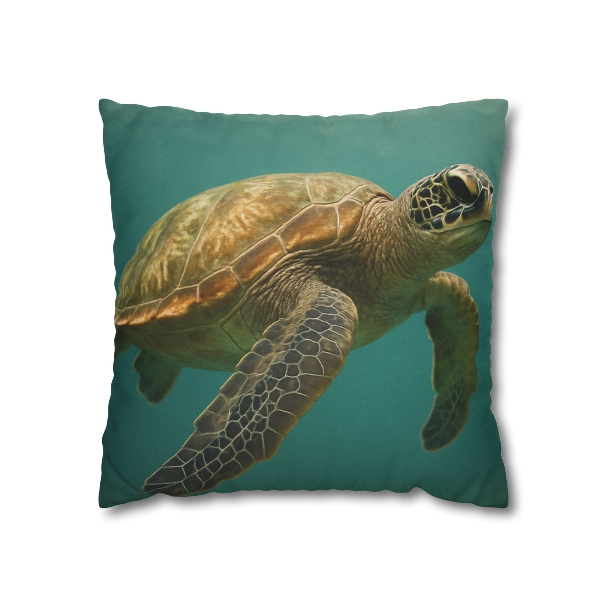 Amber Stillness Green Sea Turtle trendy patterned pillow cases