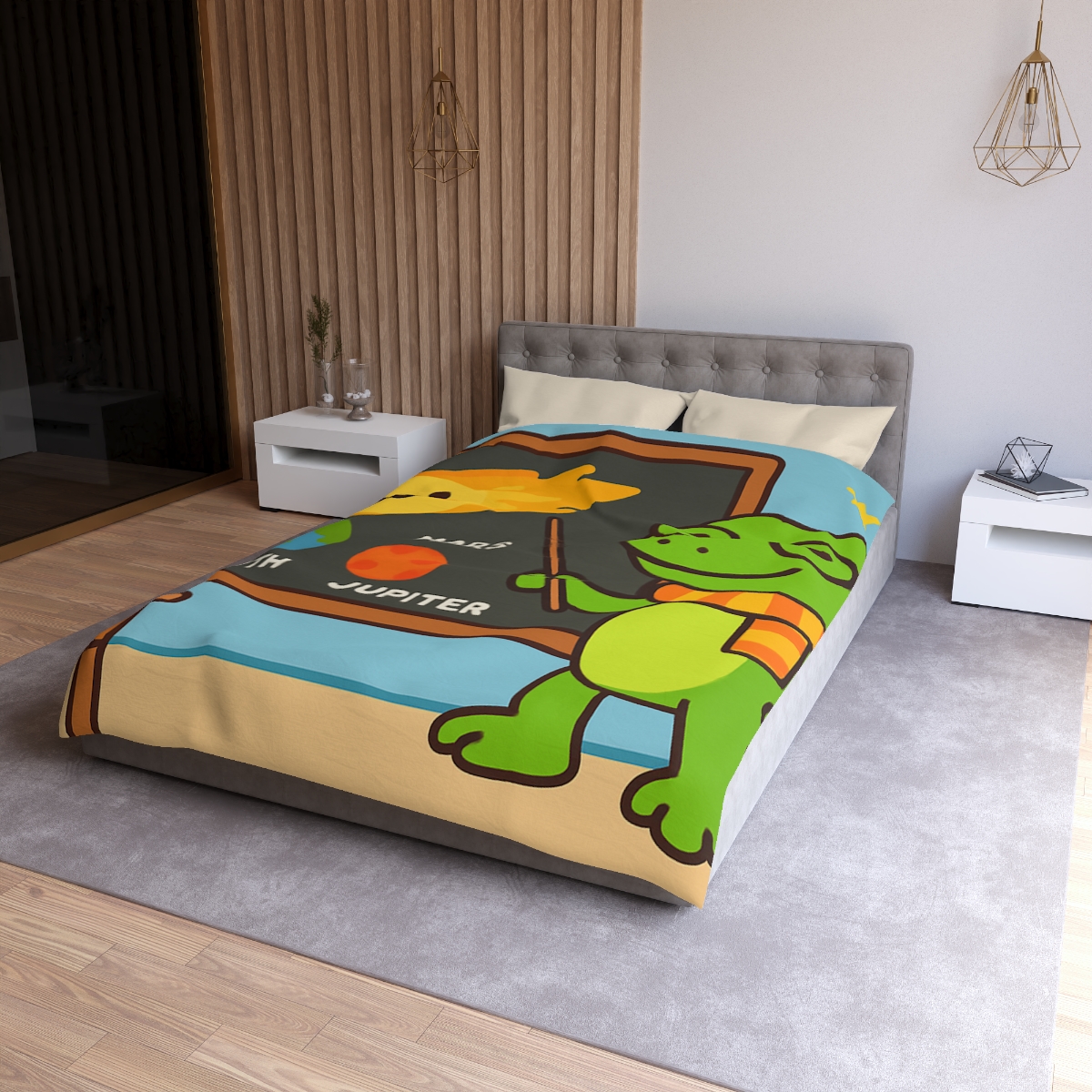 Comet Classroom Gecko custom duvets