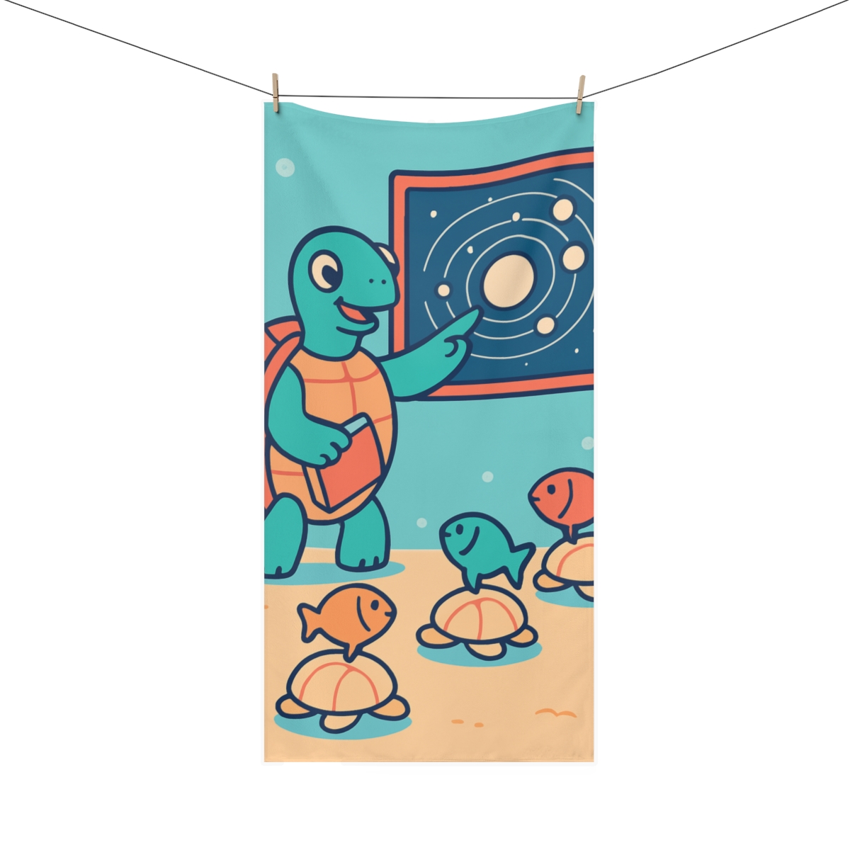 Stargazer Sea Turtle Classroom decorative home towels