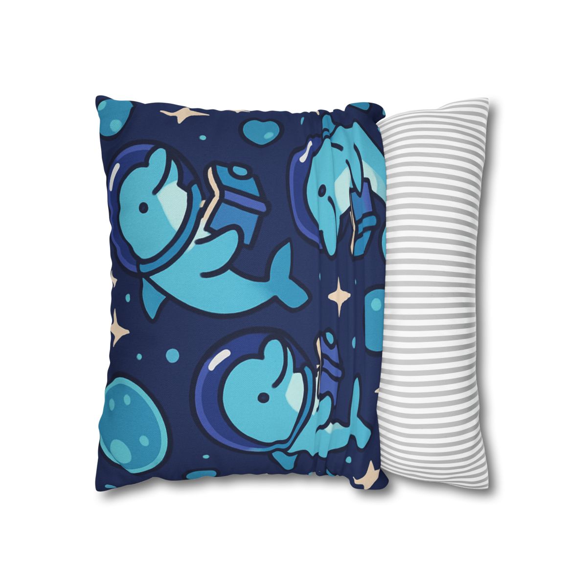 Space School Of Curious Dolphins comfortable bedding pillow covers