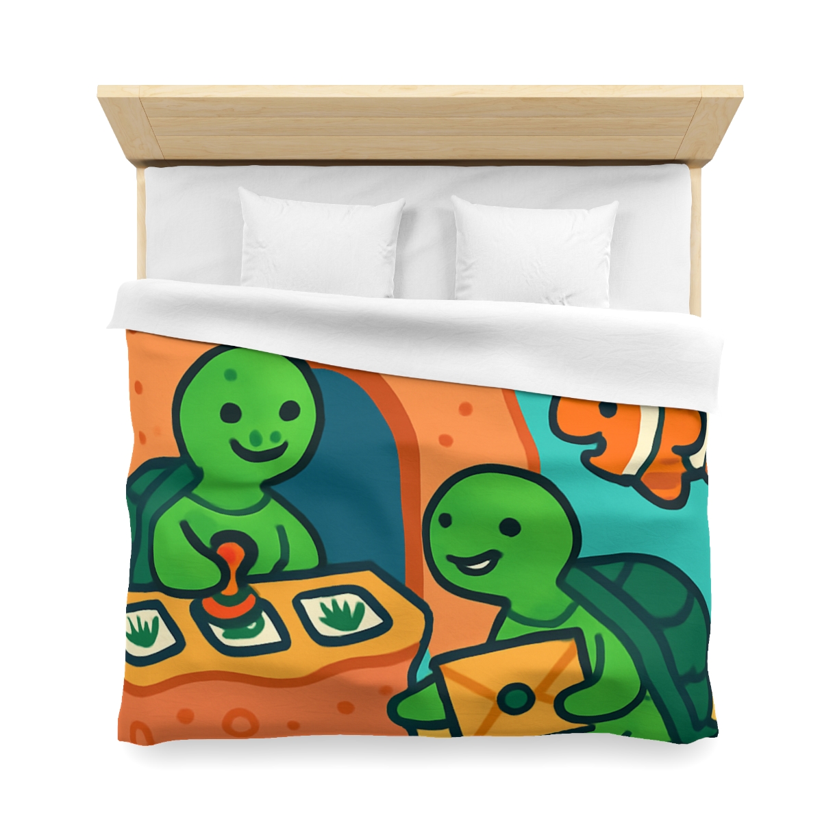 Coral Reef Post Office Run By Sea Turtles duvets for gifts