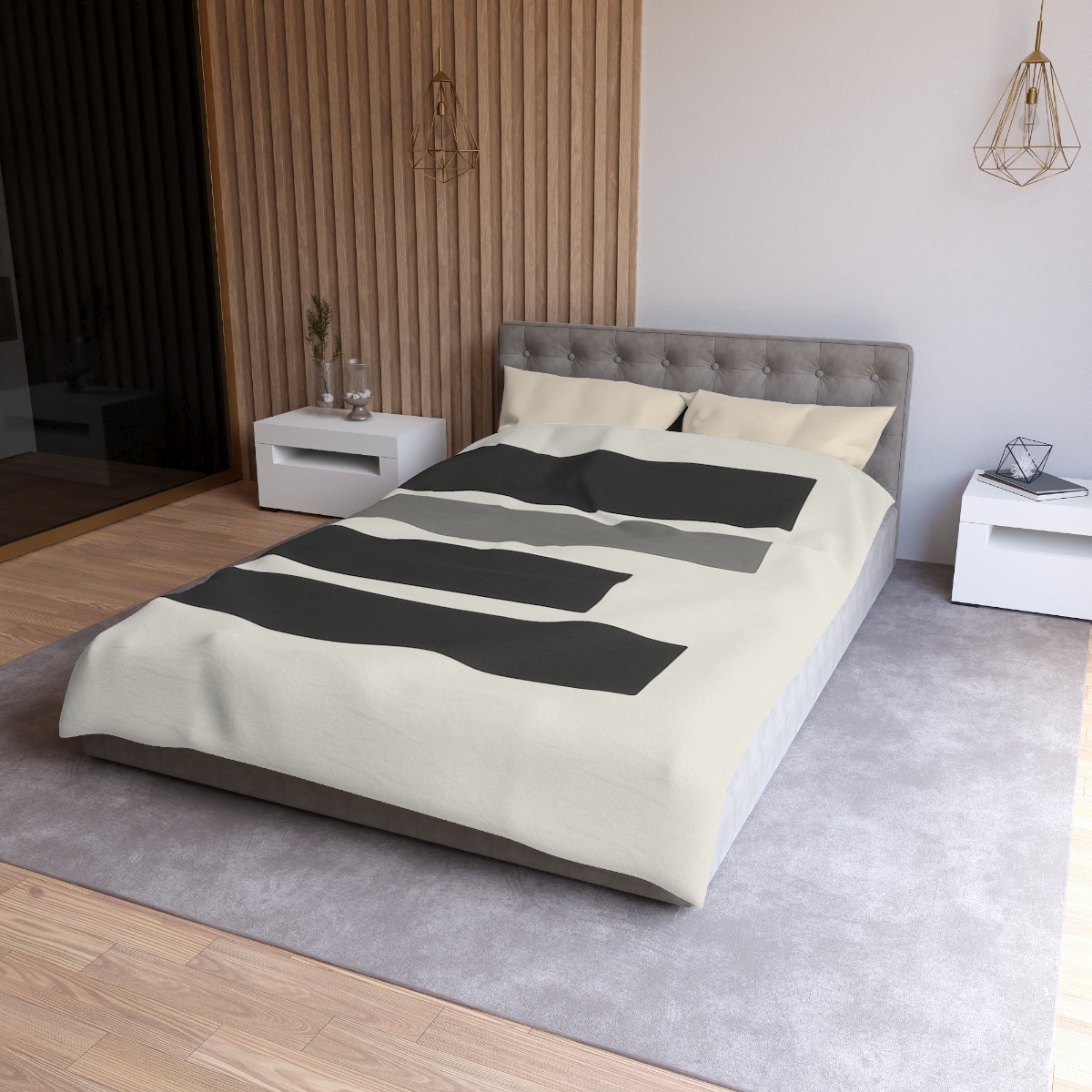 Stacked Bars With Open Gap unique patterned duvets