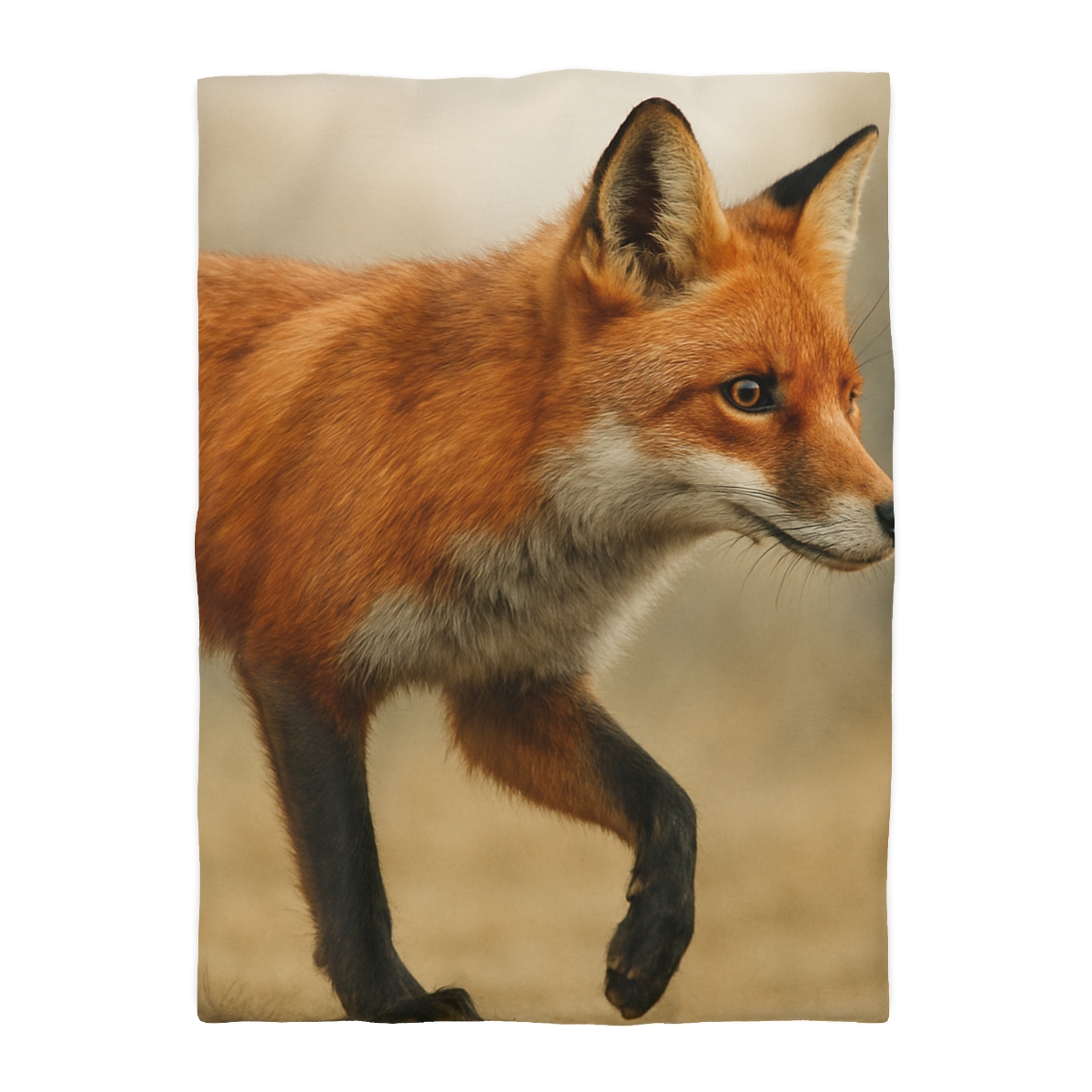 Eclipse Drift Red Fox designer printed duvets