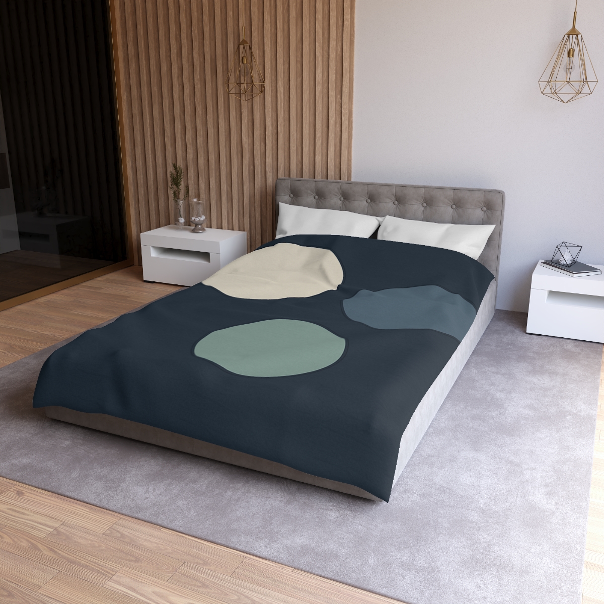 Staggered Circle Trio trendy bedroom duvets