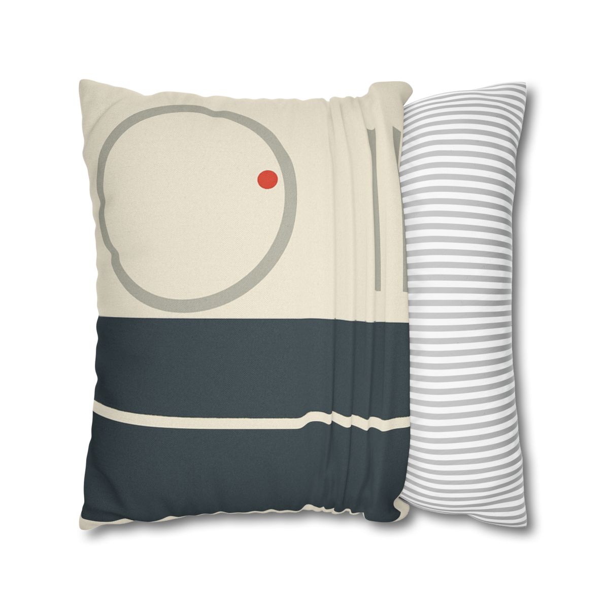 Split Rectangle With Floating Ring stylish decorative pillowcases