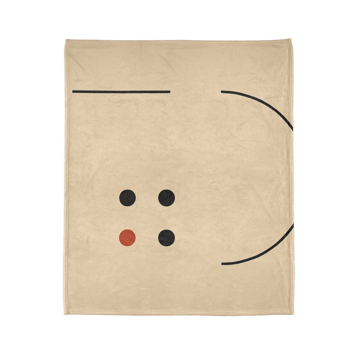 Partial Arc Window Over Dot Grid personalized cozy blankets