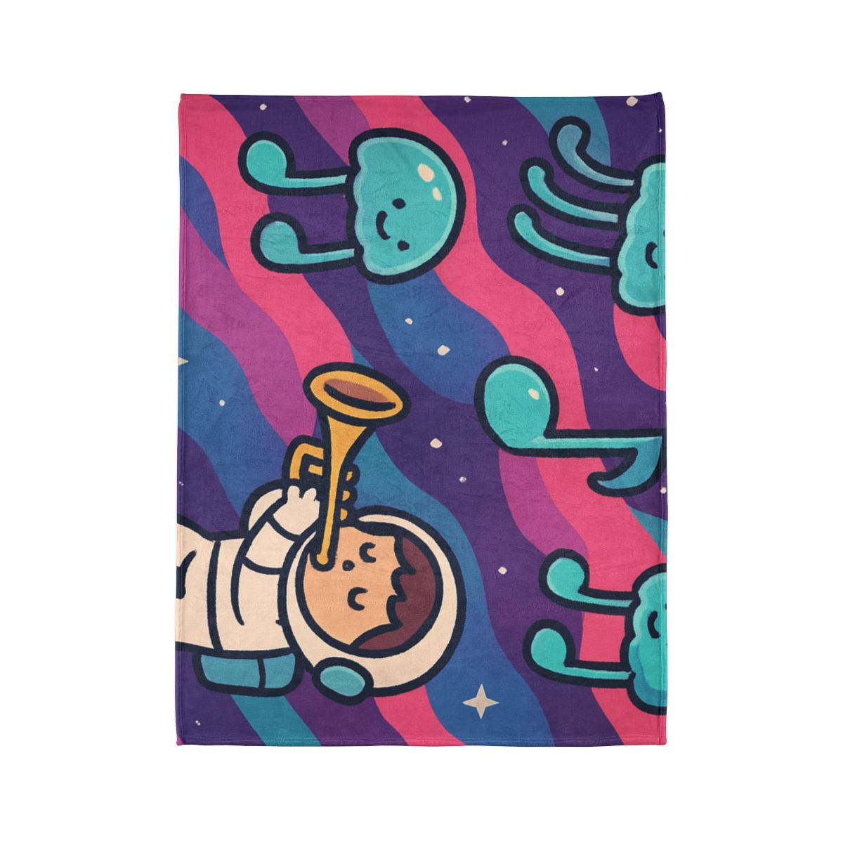 Nebula Jellyfish Orchestra decorative home blankets