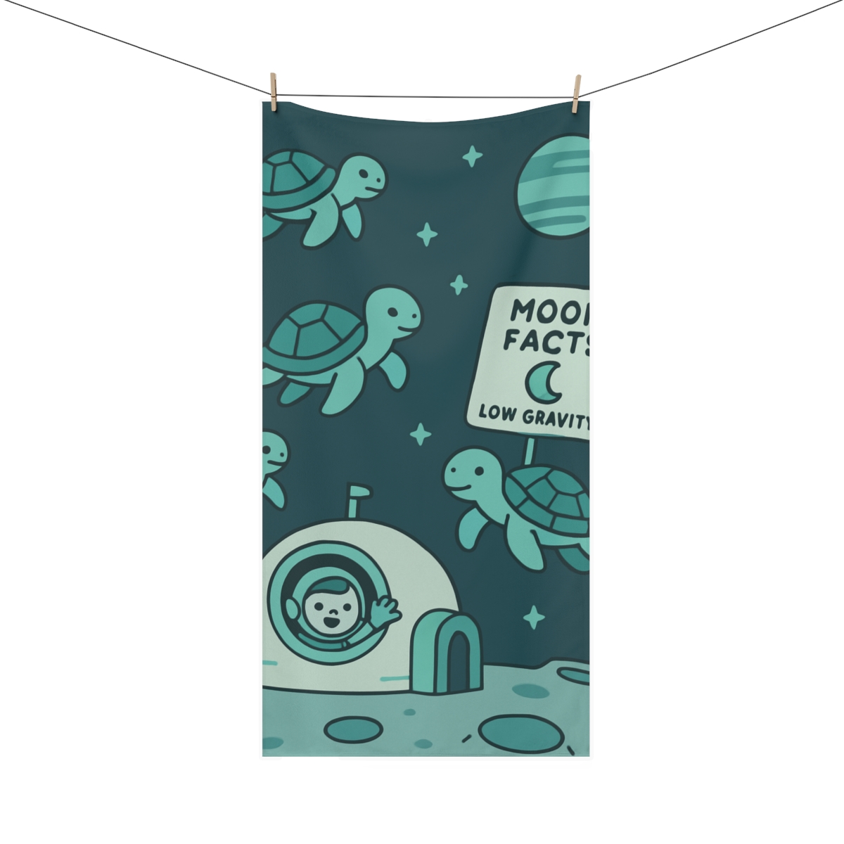 Moonbase Ocean Of Floating Turtles comfortable face towels
