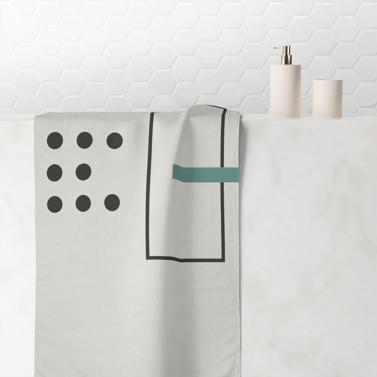 Missing Cell Grid With Quiet Frame decorative home towelscustom towels