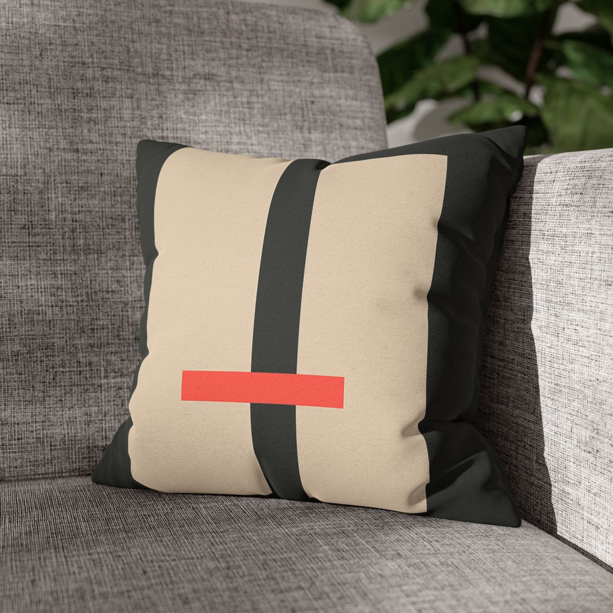 Offset Rectangle Pause personalized pillow covers