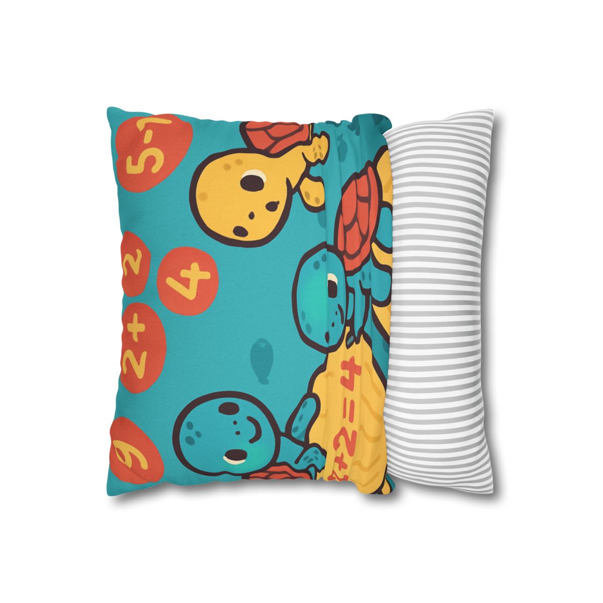 Coral Reef Math Turtles personalized pillow covers