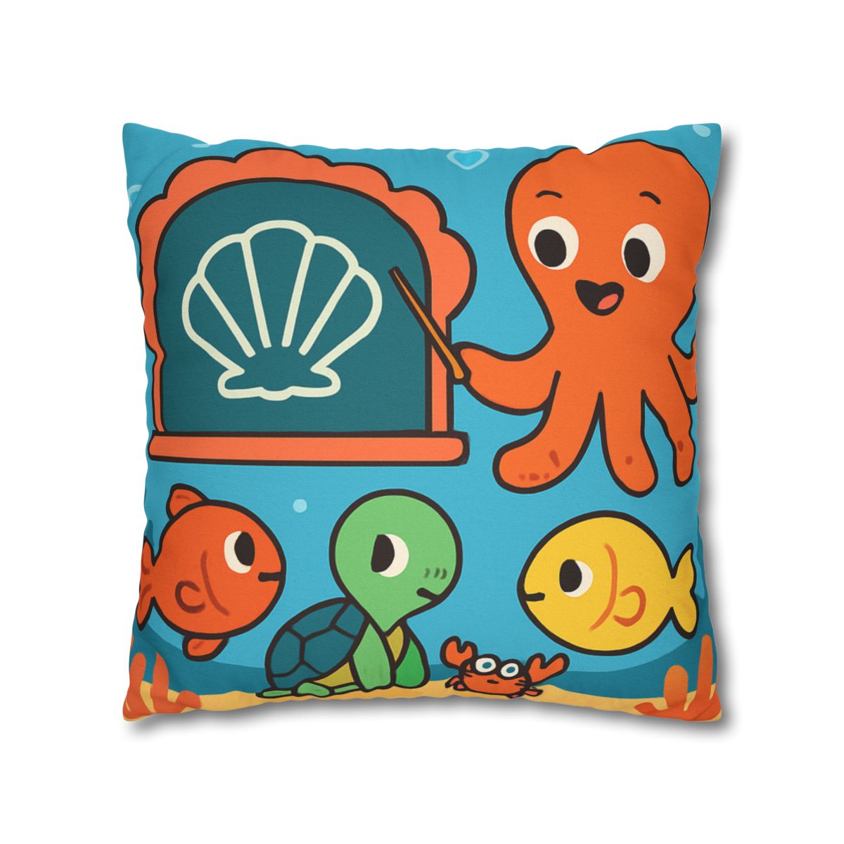 Coral Classroom Under The Sea custom pillow cases