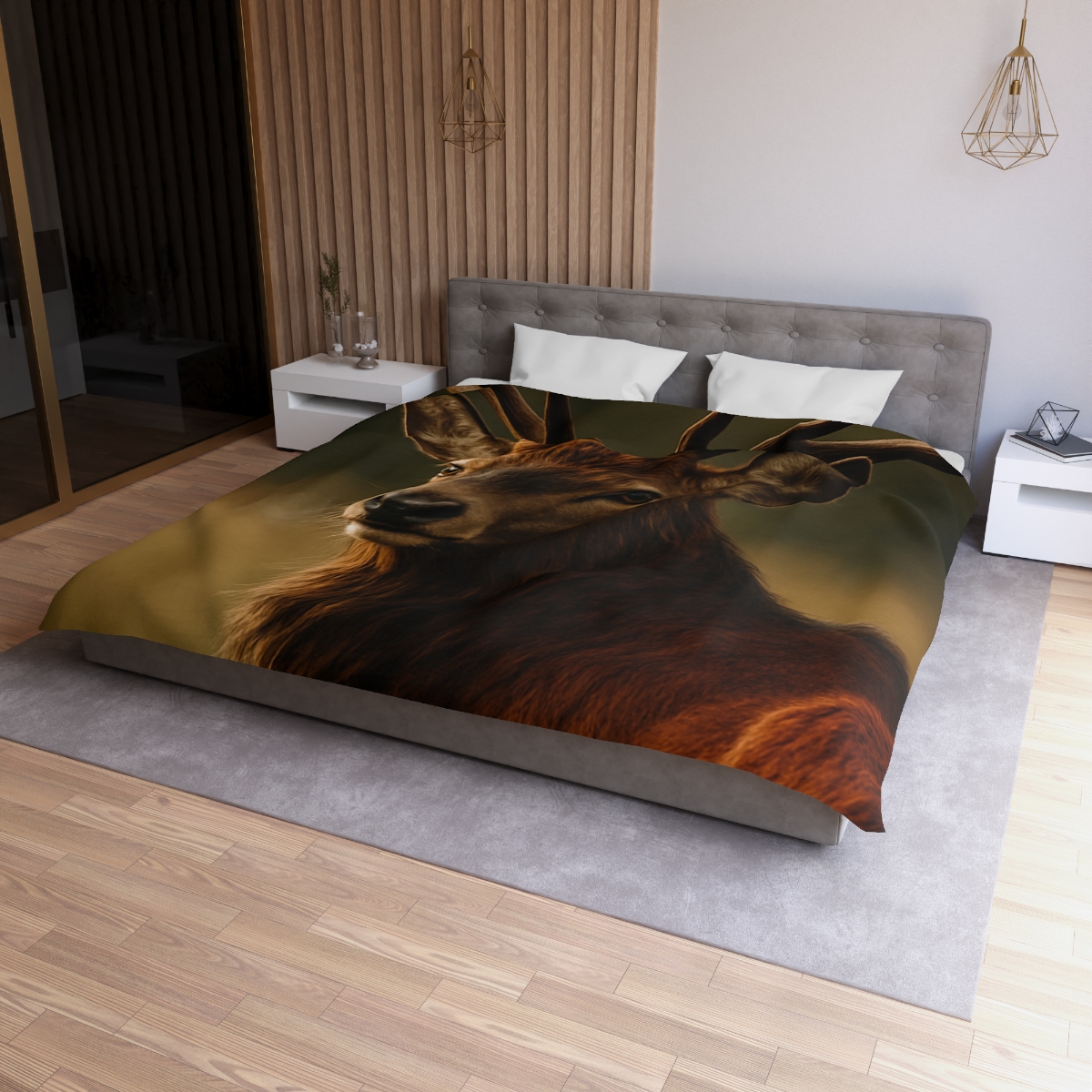 Amber Glance Red Deer stylish duvet covers