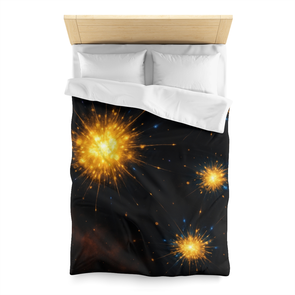 Photon Burst Constellation designer printed duvets