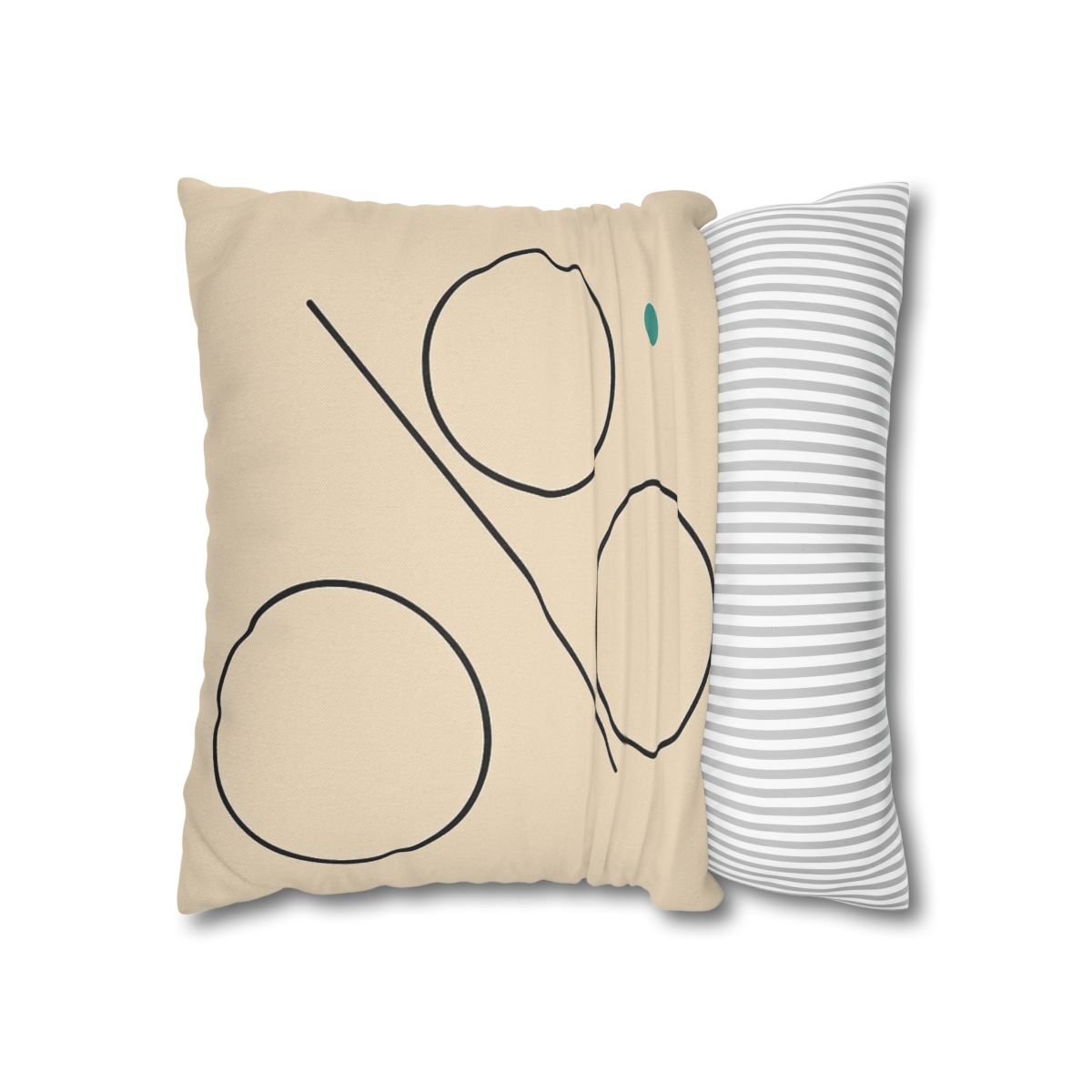 Triad Discs With Shared Tangent Line personalized pillow covers
