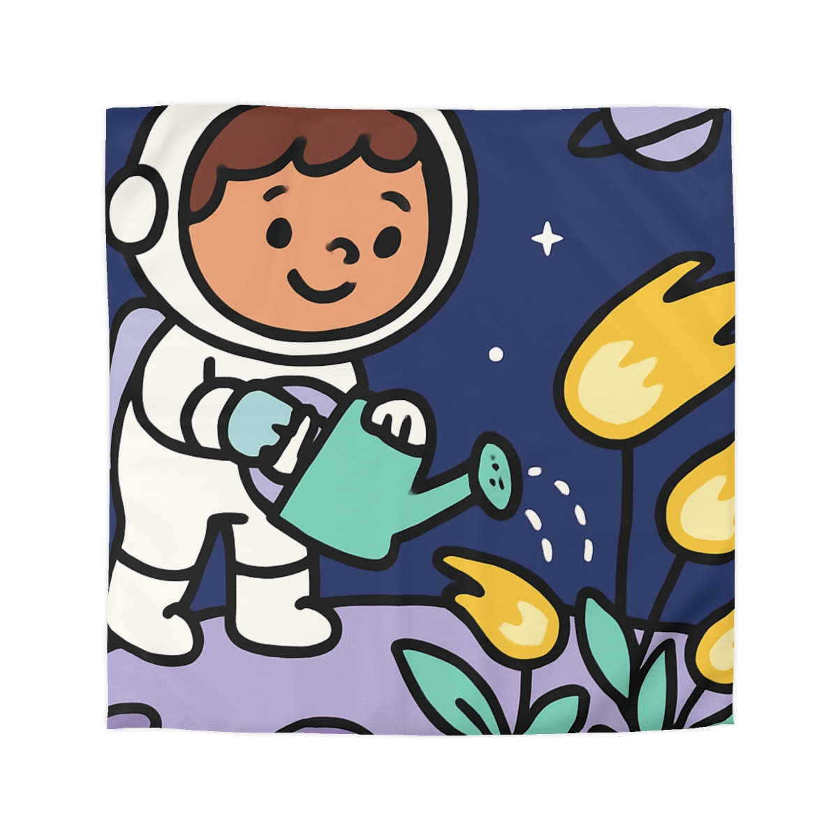 Comet Garden On Moon Meadow trendy bedroom duvets