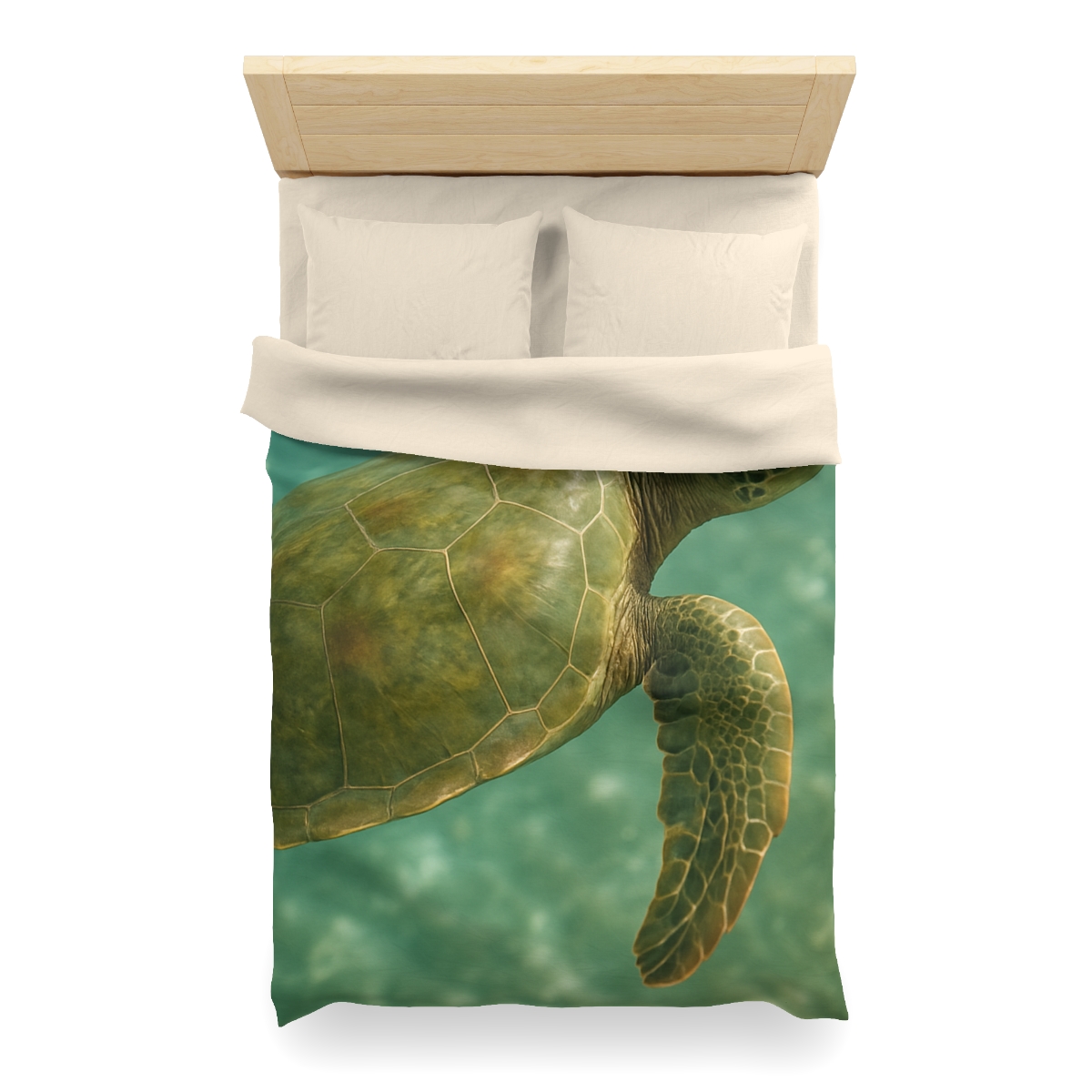 Sea Lantern Green Sea Turtle unique patterned duvets