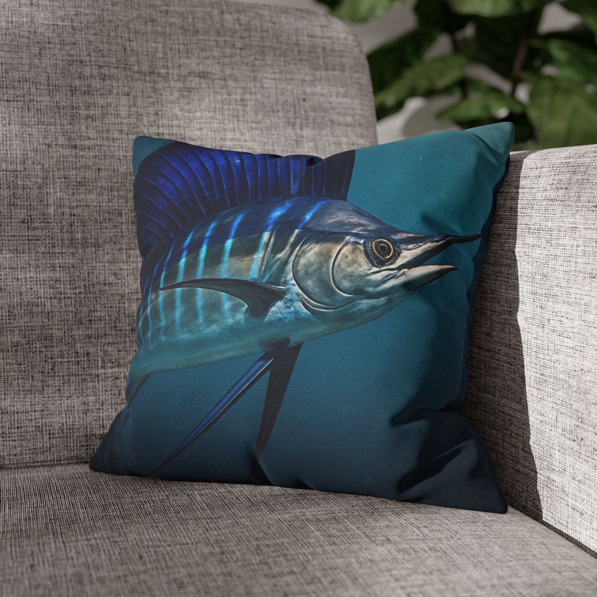 Starlit Surge Sailfish comfortable bedding pillow covers