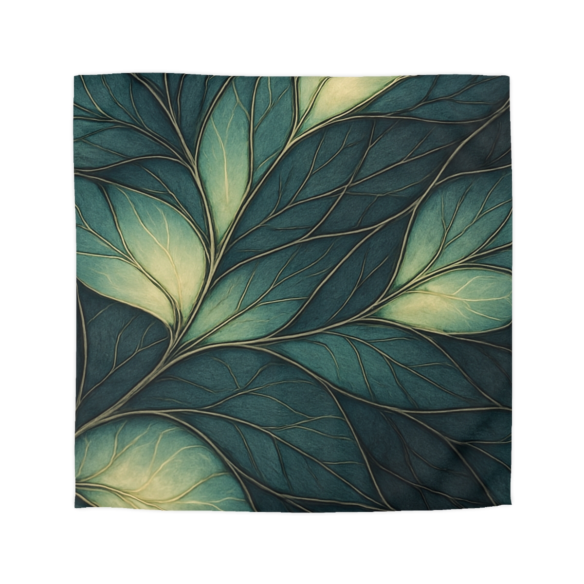 Vein Lattice Aurora Bloom designer printed duvets