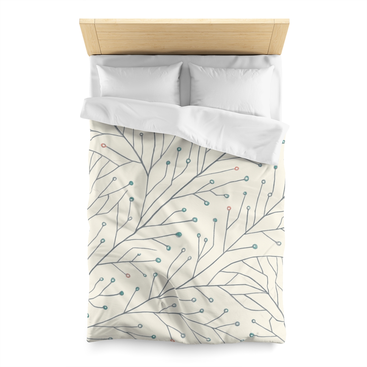 Vein Circuit Filigree designer printed duvets