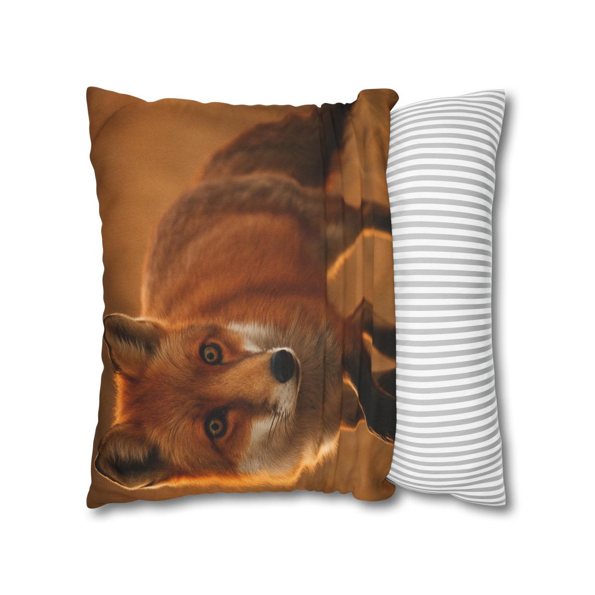 Crimson Whisper Red Fox trendy patterned pillow cases