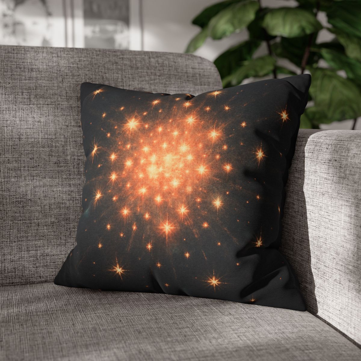 Starburst Mosaic Field personalized pillow covers