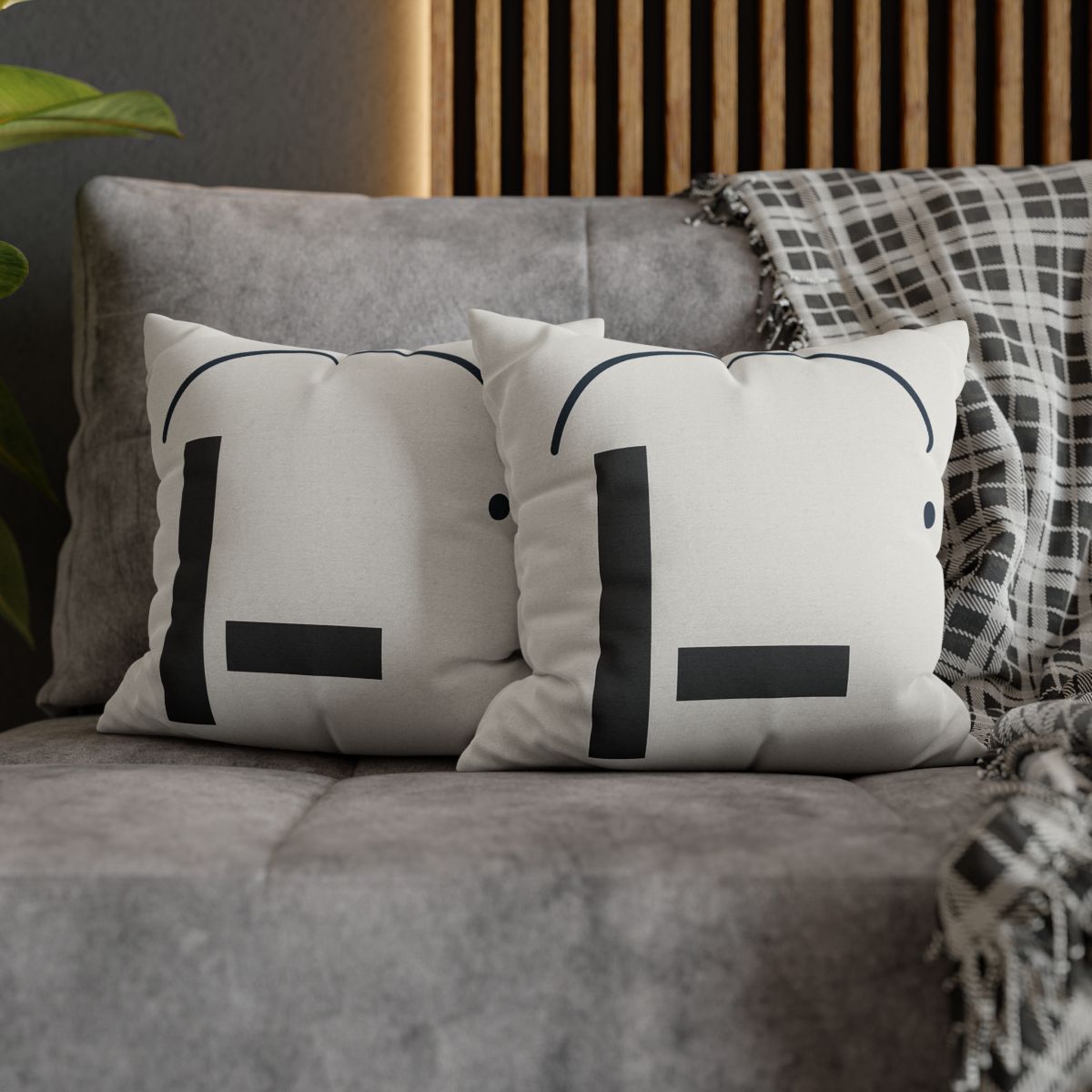 Arc Over Simple Column soft cotton pillow cases