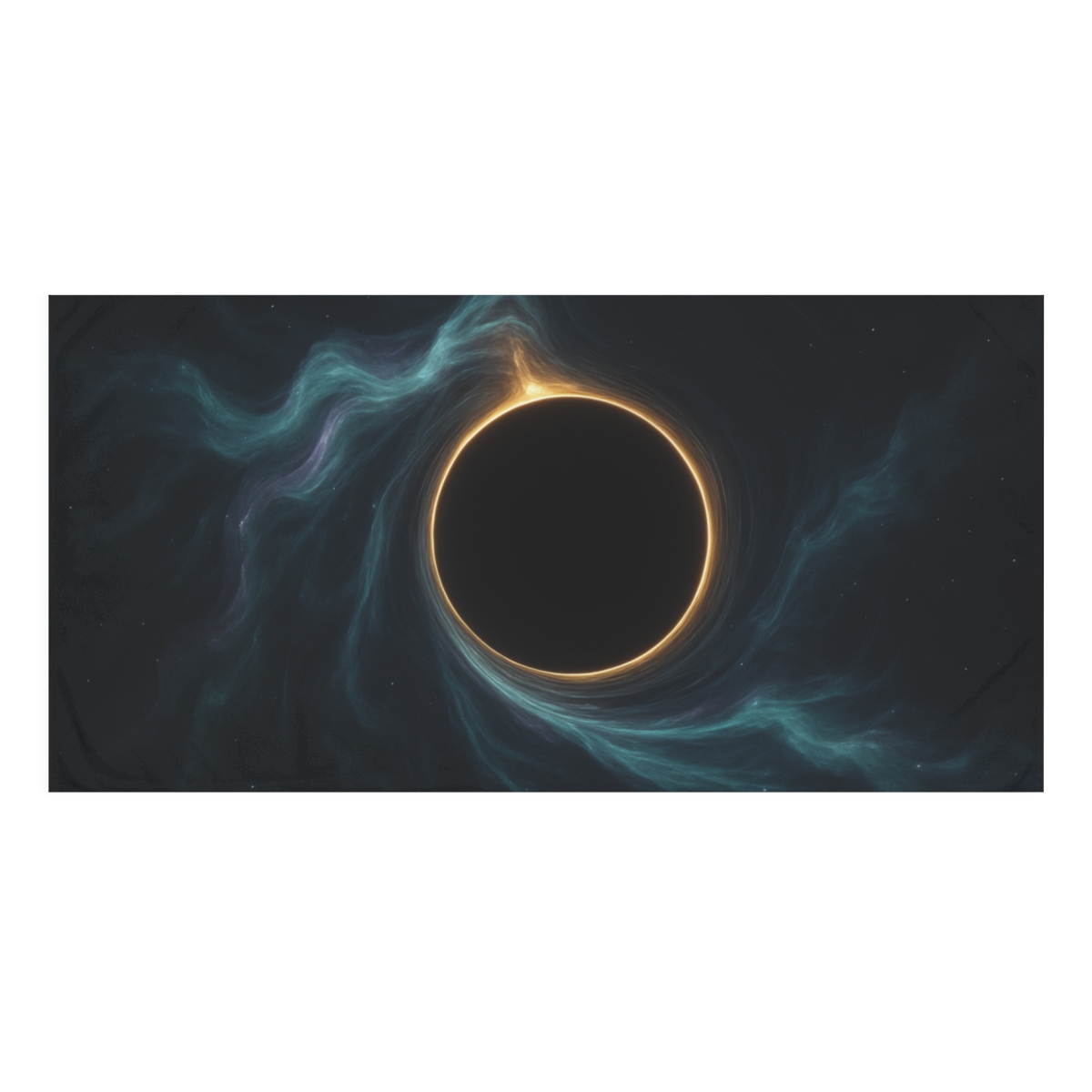 Luminous Event Horizon Bloom stylish beach towels