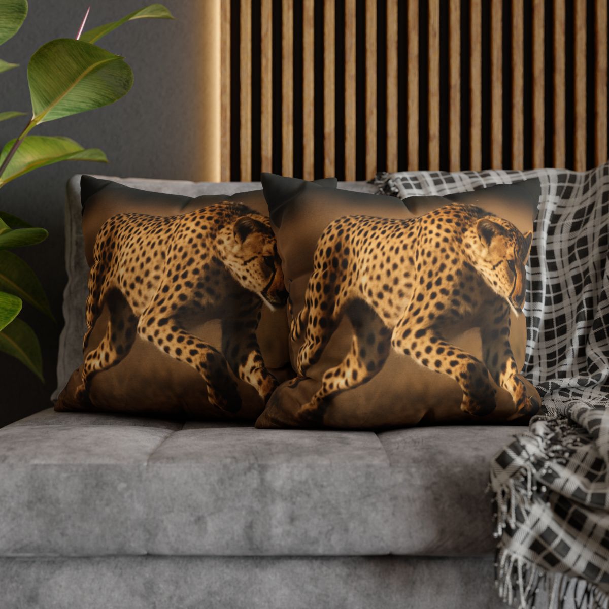 Sun Dash Cheetah personalized pillow covers