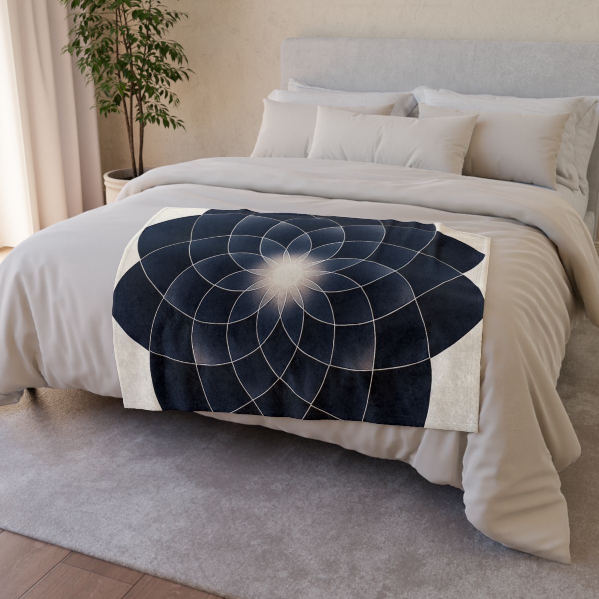 Petal Eclipse Rosette stylish throw blankets