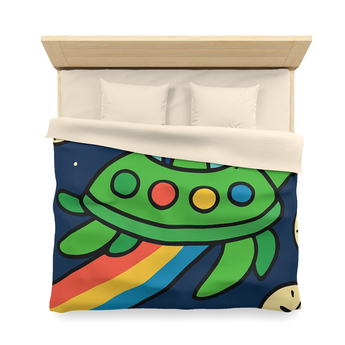Time Traveling Turtle Spaceship warm winter duvets