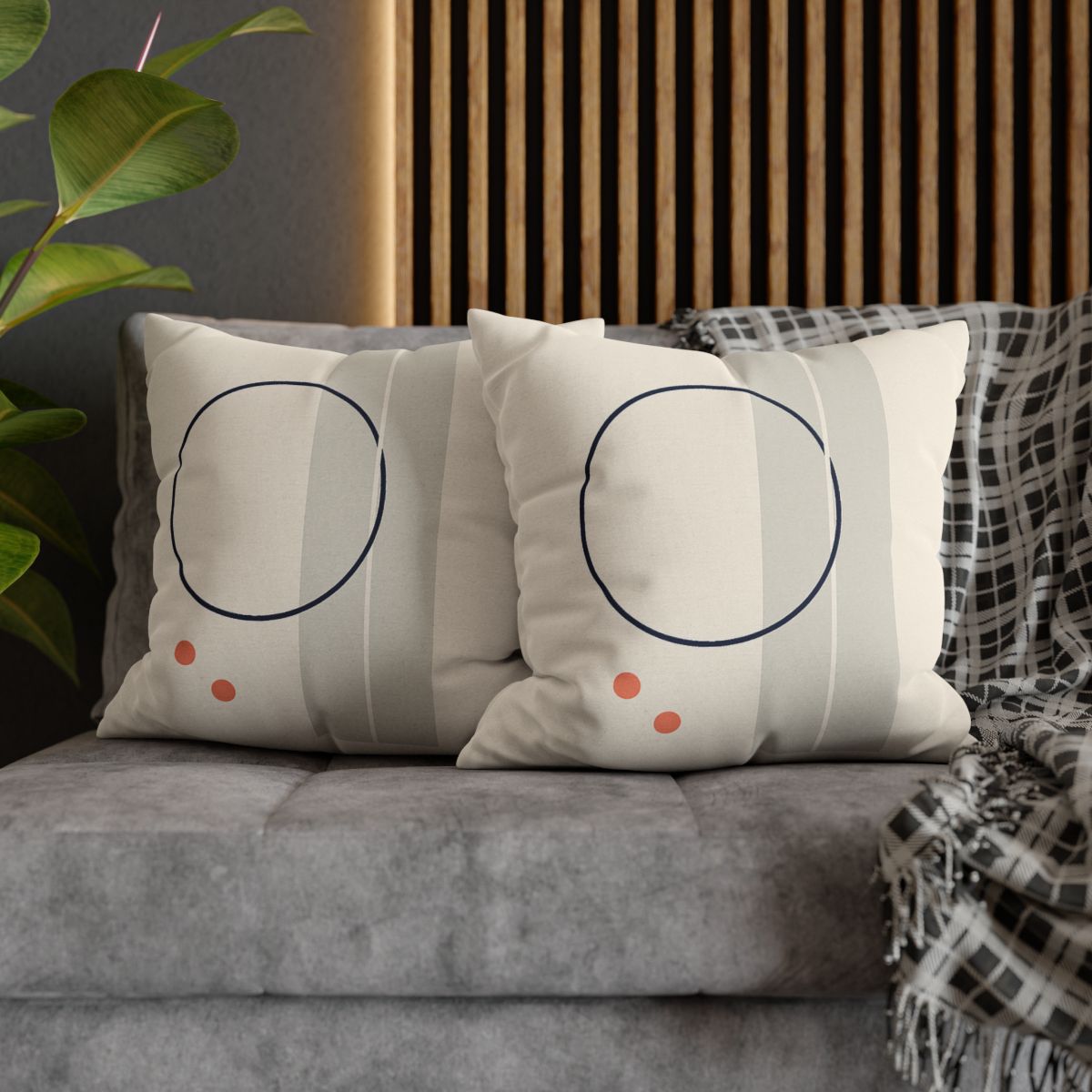 Quiet Orbit With Split Panel trendy patterned pillow cases