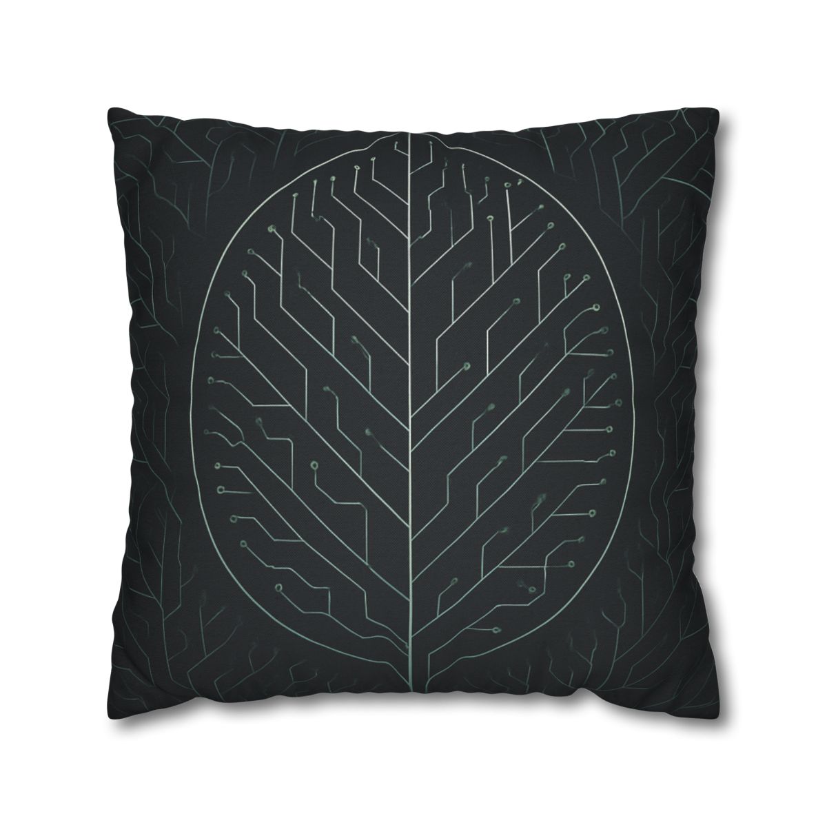 Leaf Vein Circuitry custom pillow cases