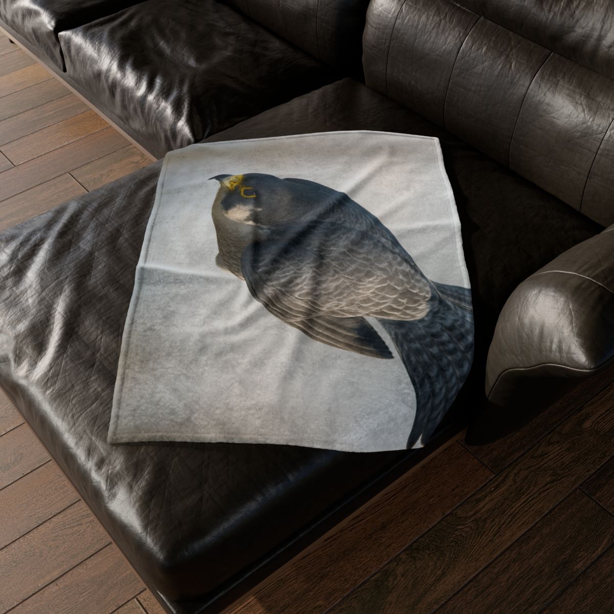 Comet Dive Peregrine Falcon soft fleece blankets