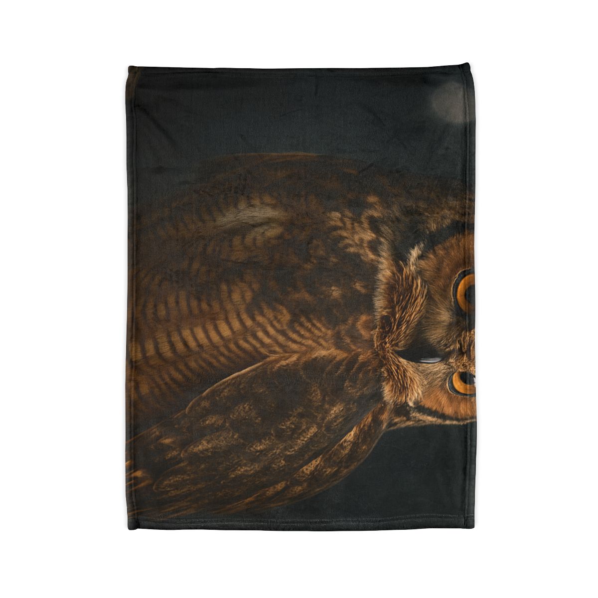 Starlit Perch Great Horned Owl warm winter blankets