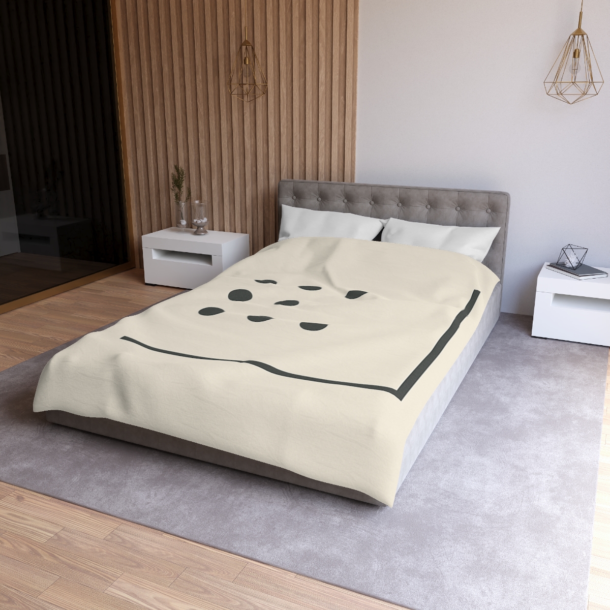 Sparse Dot Grid With Broken Frame trendy bedroom duvets