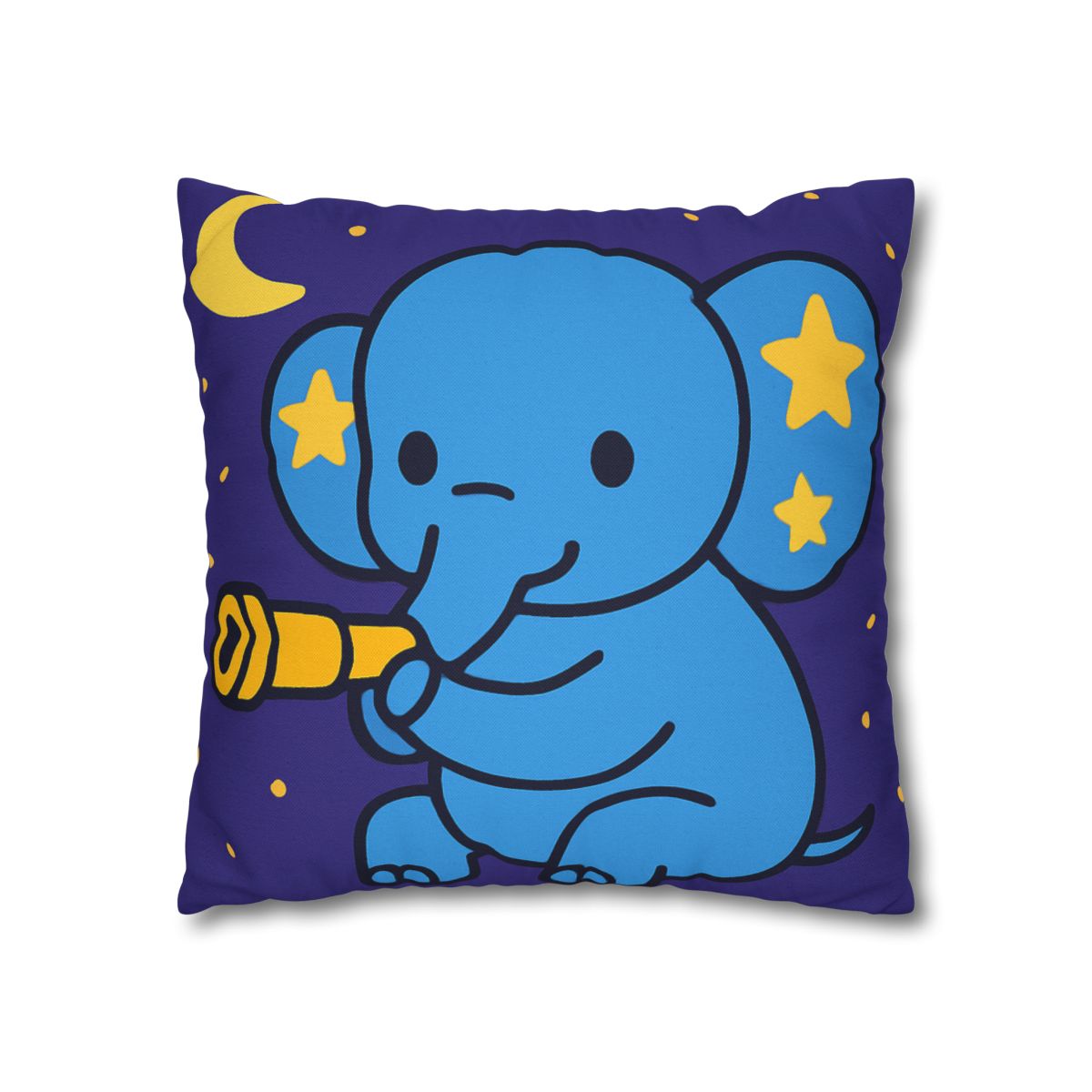 Starlight Safari Elephant designer print pillow cases