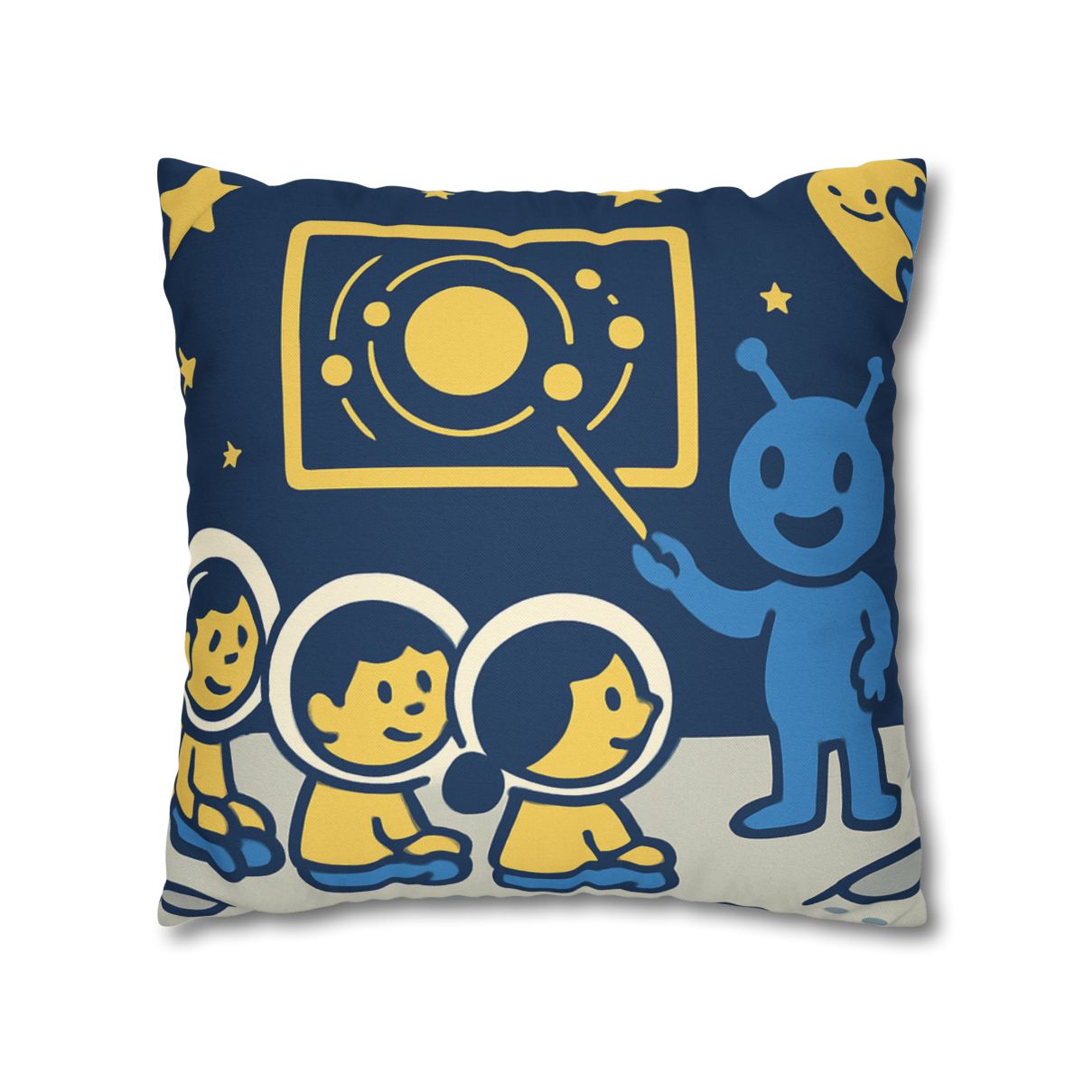 Celestial Classroom On The Moon comfortable bedding pillow covers