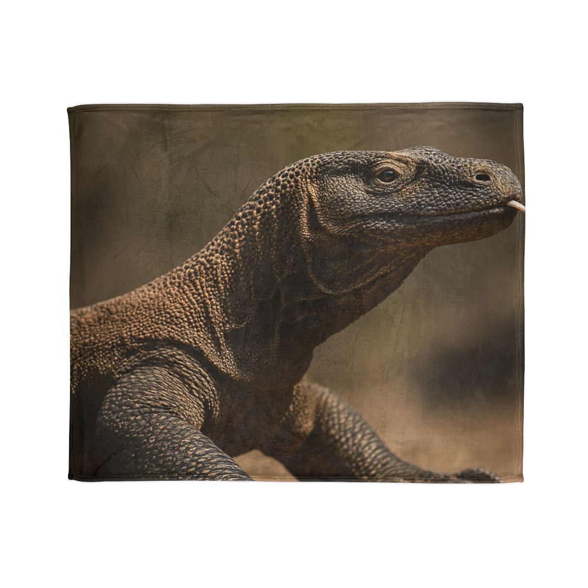 Ancient Sentinel Komodo Dragon decorative home blankets
