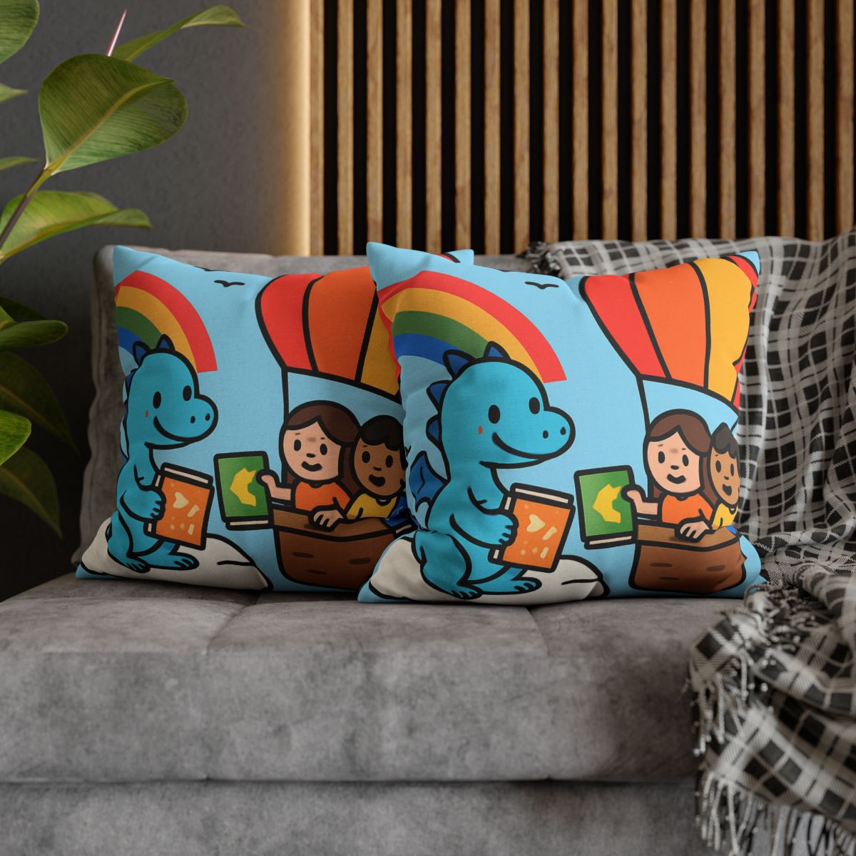 Cloud Library Run By A Gentle Dragon unique gift pillow cases