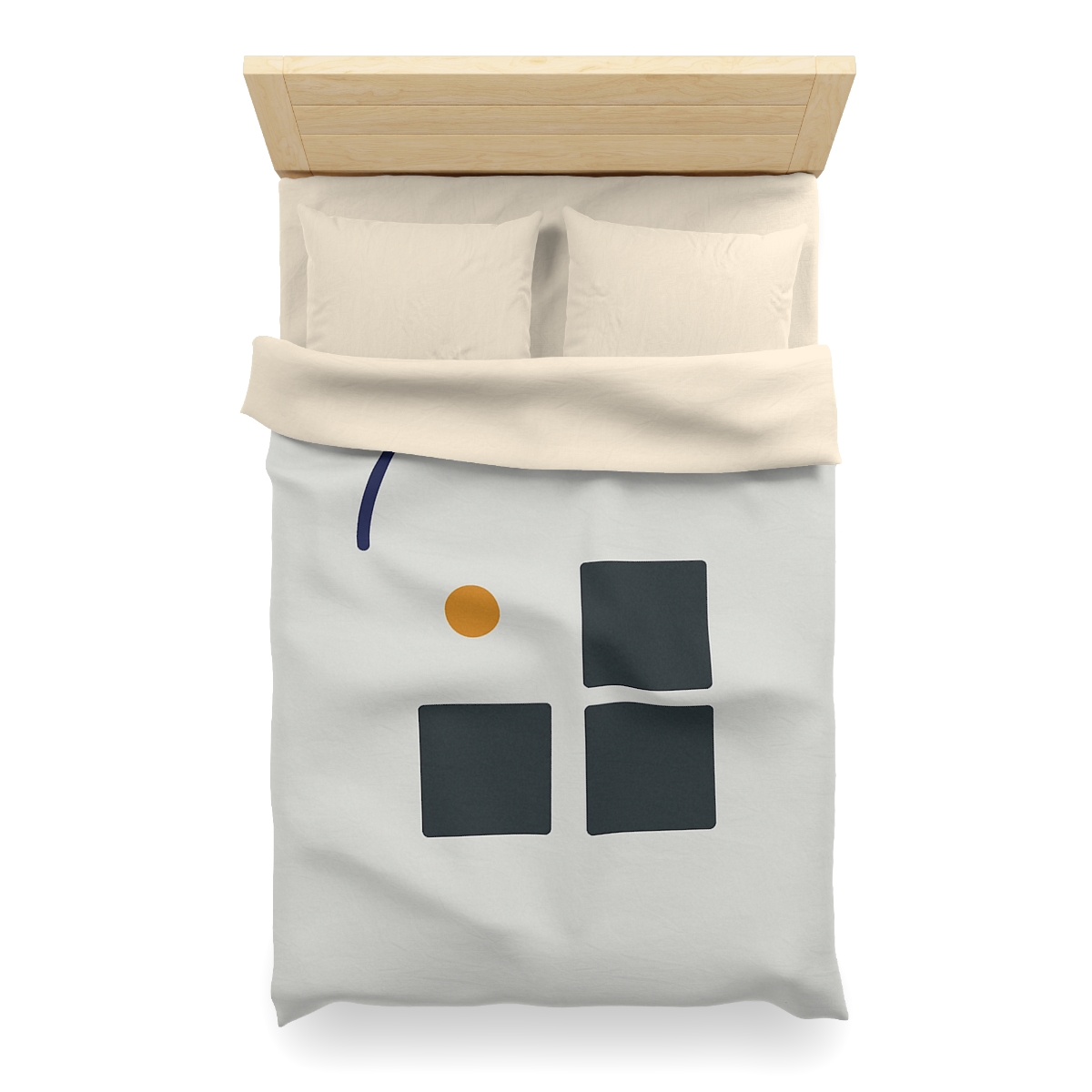 Missing Cell Grid With Offset Arc personalized bedding duvets