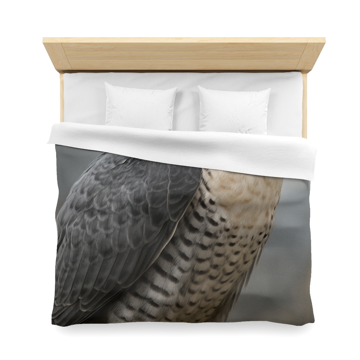 Starlit Focus Peregrine Falcon personalized bedding duvets